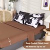 SUCSES Cow Print Bedding Comforter Set Full Size, 8 Pieces