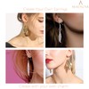 BEADNOVA Earring Hooks 4pcs 14k Gold Filled Earring Kits with