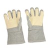 1 Pair Heat Resistant Gloves Separate Fingers Hot Proof Mitts