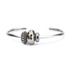 Trollbeads Silver Bangle Bracelet Heart S, Silver, no gem