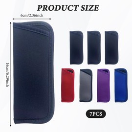 Kighdel 7 Pack Soft Glasses Case, Portable Glasses Pouch, Soft Glasses Case for Women, Soft Glasses Cases Effective Eyewear Protection, Travel Glasses Pouch for Women Men