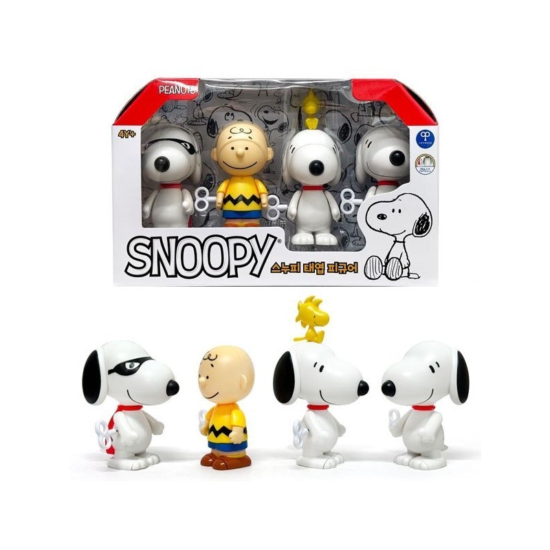 (Toyrock) Toyrock - Snoopy Wind-up Figure 4PCS / (토이락)토이락-스누피 태엽