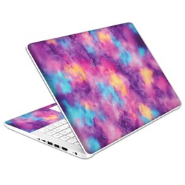 Laptop Skin Decal HP 14" - Hippie Color, Laptop Cover Sticker, No Cutting Required, No Bubble, Waterproof, Scratch Resistant - Including Wide Screen and Wrist Pad