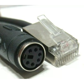 Verifone Quality Mini 6 Pin DIN female to Male Ethernet Link Patch Cable P/N 07632-01