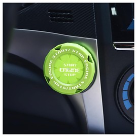 Car Push Start Button Cover,Fashionable Push to Start Button Cover for Car Decorations,Universal Interior Car Accessories (Green)