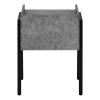 Homeroots 23" Black And Gray End Table With Shelf