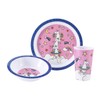 Unicorn 3Pcs Coloured Dining Set - Plate, Bowl and Tumbler