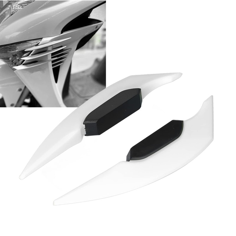 1 Pair Motorcycle Winglets, Universal Aerodynamic Wing Spoiler for Motorcycle,