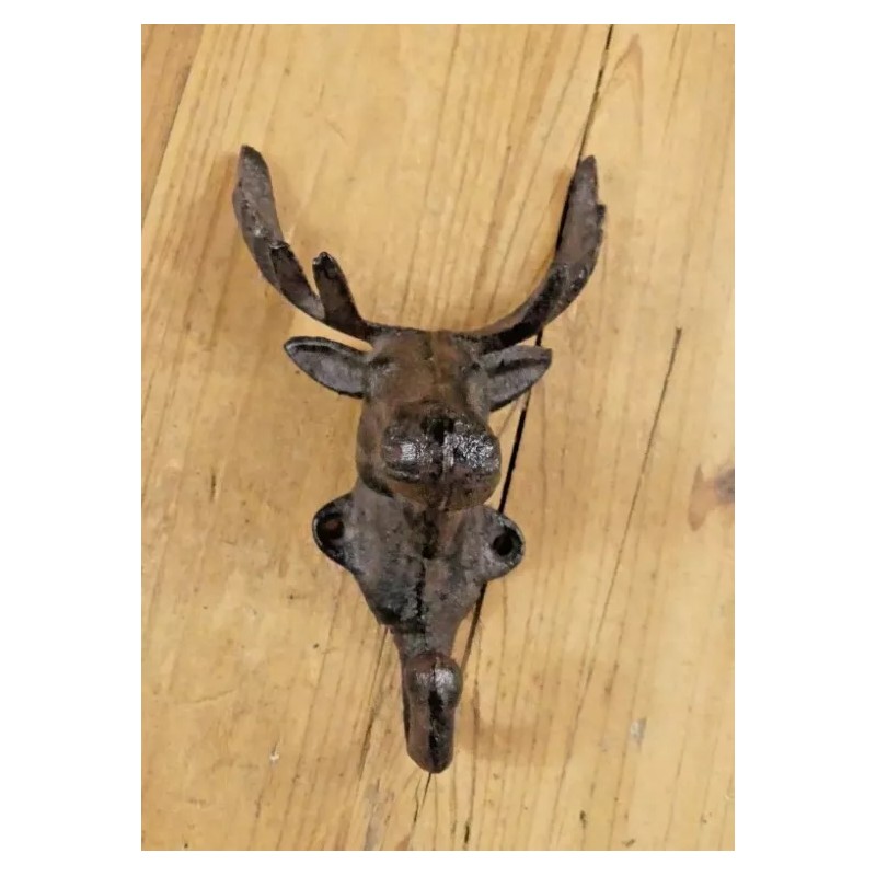 MIDWEST CRAFT HOUSE 6 Rustic Elk Deer Moose Head Hooks