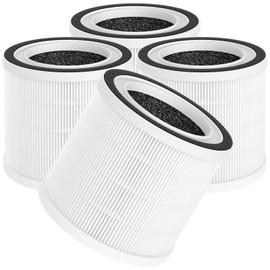 4 Pack BREEVA A1 Filter Replacement Compatible with TCL BREEVA A1/A1W Air Purifiers, Part # A1F