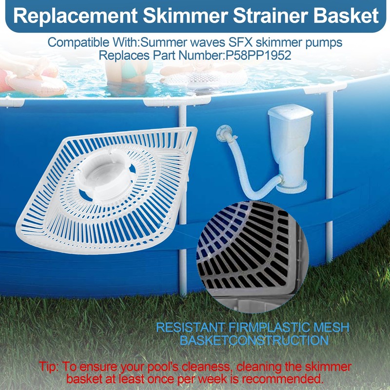 P58PP1952 Skimmer Strainer Basket Compatible with Summer Waves SFX Filter