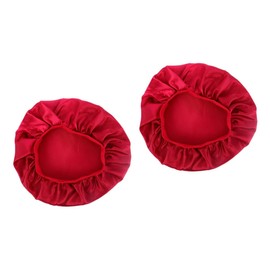 Healvian 2pcs Hair Care Night Sleep Cap Wide Rim Satin Bonnet Turban Beanie Hat for Home Salon One Size