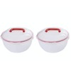 Komax Biokips Set of 2 Large Salad Bowls with Lids