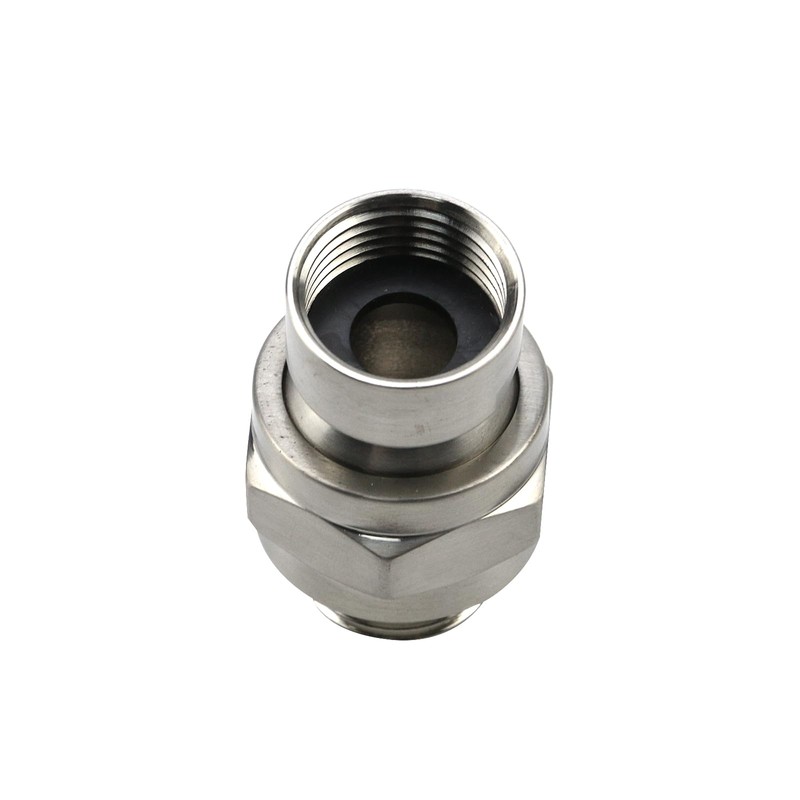 Tsnamay Brushed Nickel Shower Head Swivel Ball 360°Brass Chrome Shower