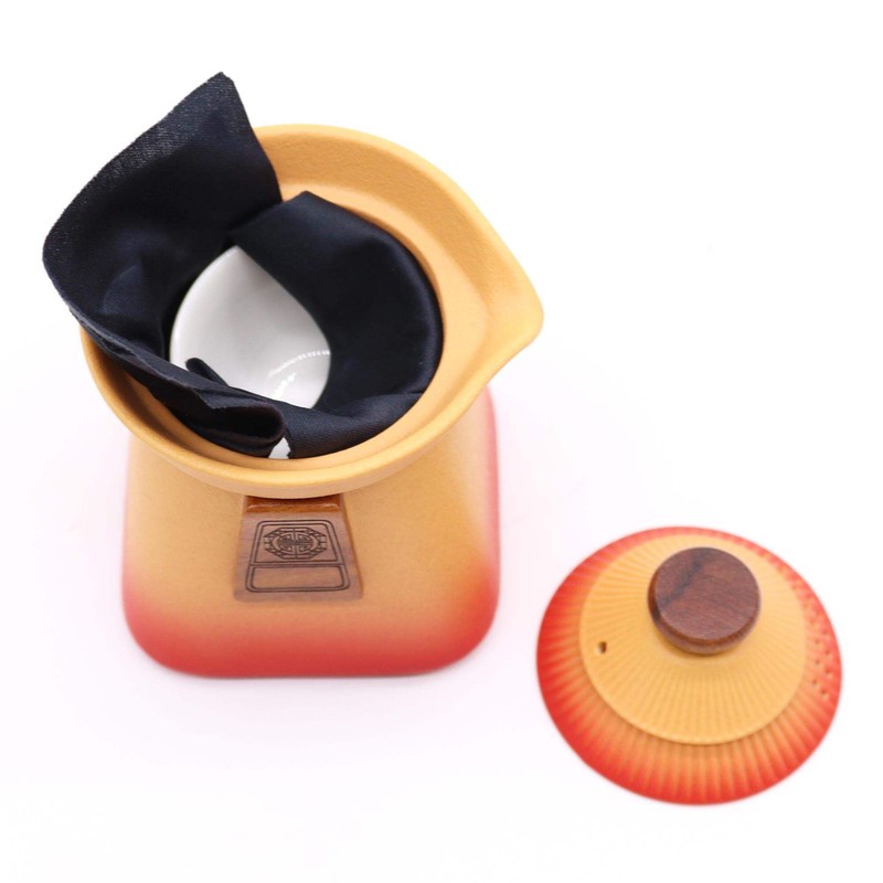 Temple-Inspired Ceramic Teapot Set with Three Cups – A Timeless