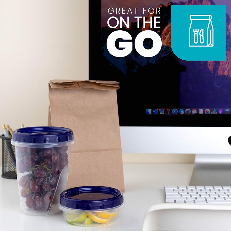 PLASTICPRO [8 onzas] Paquete de 8 recipientes de delicatessen con