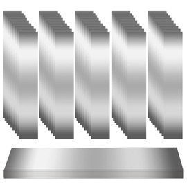 50 pcs Shim Stock Assortment 1" Width x 6" Length,304 Stainless Steel Strips,10 Sizes Thin Metal Shims for Leveling Kitchen Trim Gap Filler Tools Home Improvement,DIY Craft Making