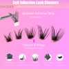 DAODER Self Adhesive Eyelash Clusters Wispy Natural Look No Glue