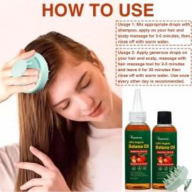 Umpeimvon 2 Pack Batana Oil Organic for Hair Growth, Botana Oil Hair Growth Rosemary