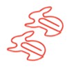 100 Pcs Rabbit Shaped Paper Clip Creative Cute Cartoon Animal