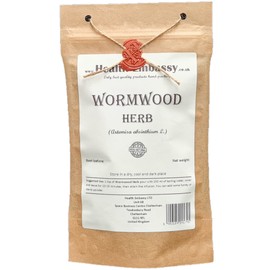 Health Embassy Wormwood Tea | Dried Loose Herb | Artemisia Absinthium | GMO Free | Caffeine Free (50g)