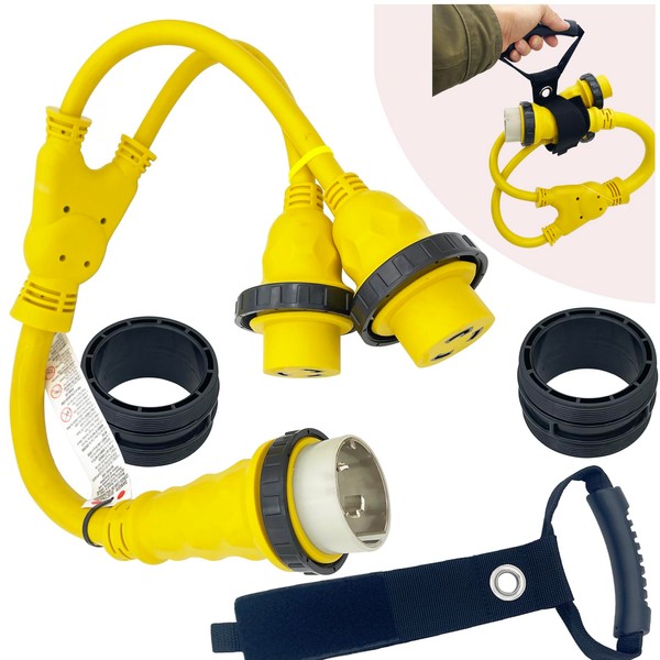 Trexflow TF Marine Shore Power Cord Y Adapter STW 50A