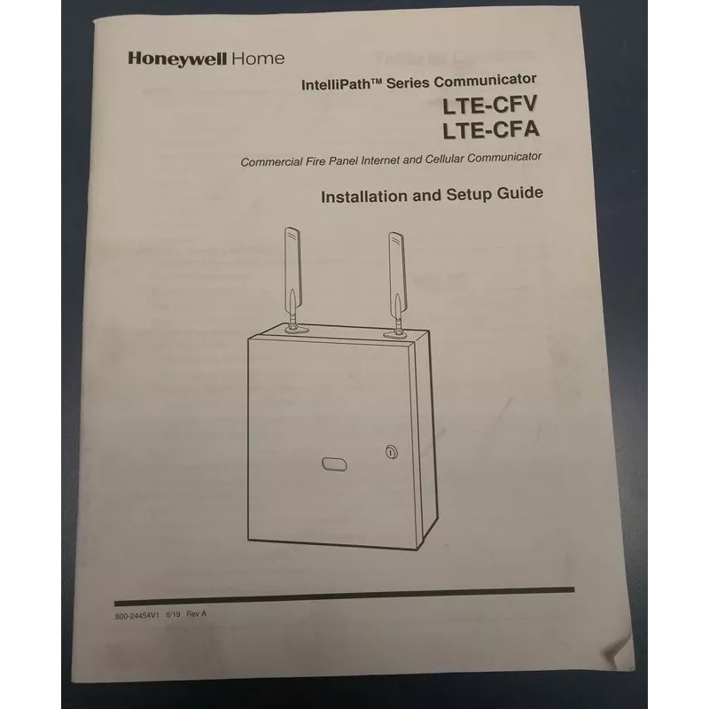 Honeywell LTE-CFV Commercial Fire Panel Internet and Cellular Communicator