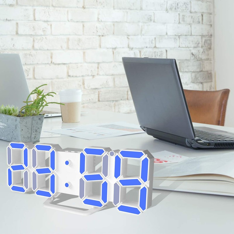 DollaTek 3D Alarm Clock LED Date Display Digital Temperature Snooze