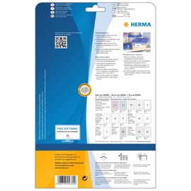 HERMA 4389 Tiefkühletiketten, 25 Blatt, 66 x 33,8 mm, 24 pro A4 Bogen, 600 Stück, selbstklebend, bedruckbar, matt, blanko Papier Gefrieretiketten, Klebeetiketten Aufkleber für Gefriergut, weiß
