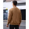 Wizoat Mens Casual Jacket Lightweight Jacket Varsity Coat Deep Khaki