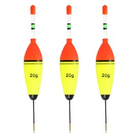 PATIKIL 0.5oz Fishing Glowing Bobbers with Swivel, 5 Pack EVA Fishing Float Without Glow Sticks for Saltwater Freshwater Fishing