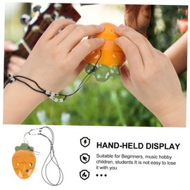 Kisangel Cute Carrot Shaped Ocarina for Ceramic Wind Instrument for Beginners High End Material Sound for Practice and