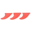 3Pcs Surfboard Fins PVC Thruster Fins Surfing Board Accessories for