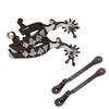 Suohanfei 2PCS Horse Spurs for Cowboy Boots with Spur Straps,