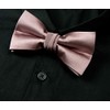 Spring Notion Men's Solid Color Satin Microfiber Bow Tie and