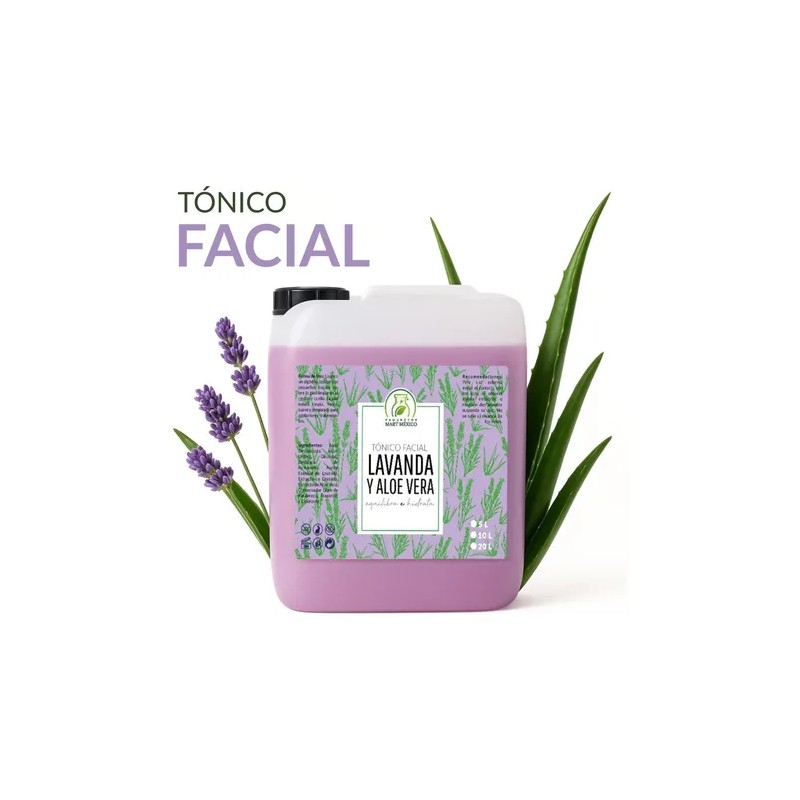 Tónico Facial Agua De Lavanda + Aloe Vera (5 Litros)