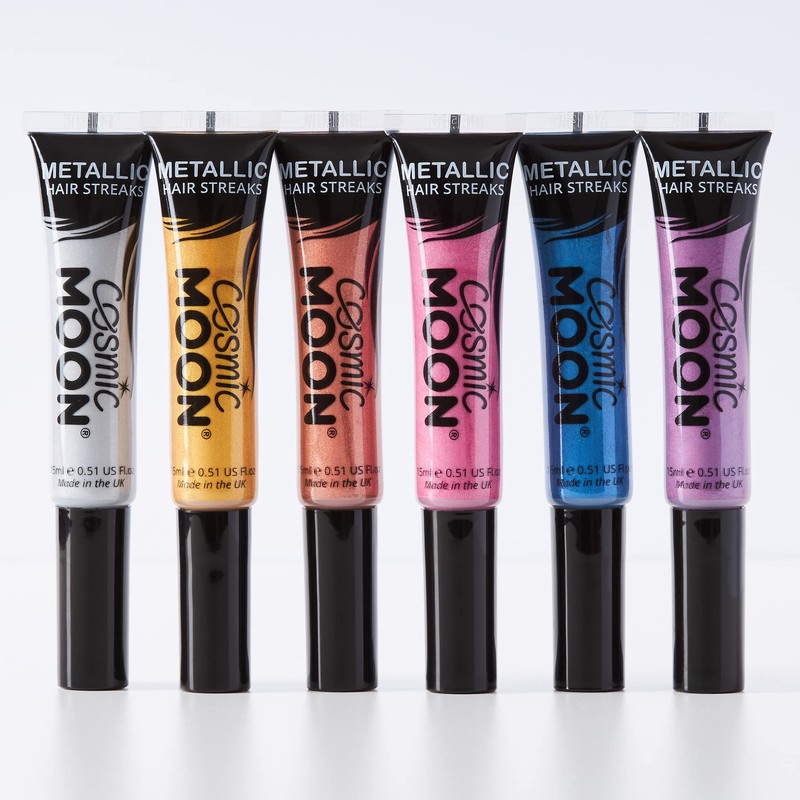 Cosmic Moon Metallic Hair Strands 15 ml Set of 6