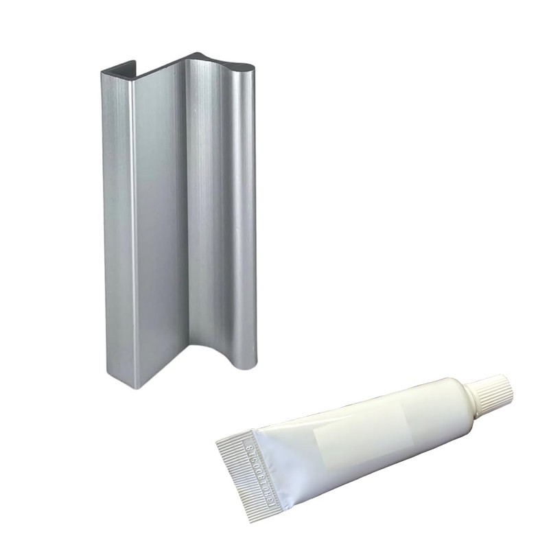 Gordon Glass® 3" Satin Anodized Frameless Shower Door Pull Handle