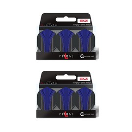 LSTYLE Dart Flights L1 EZ Standard Inception Blue | 2 Sets of 3 | for Soft & Steel Tip Darts