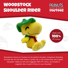 Youtooz Peanuts Woodstock Shoulder Rider 6" Plush, Woodstock Shoulder Rider Plushie, Collectible Woodstock Shoulder Rider from Peanuts Peanuts Plush Collection