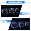 VekAuto 3 Pcs Car Console Interior AC Conditioner Switch Knob