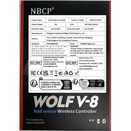 NBCP Wireless Controller für Switch/Lite/OLED-Controller, Switch Controller mit Mouse-Touch auf den Rücktasten, zusätzlicher Switch Pro-Controller mit Wake, programmierbar, Turbo-Funktion (AC)