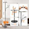 OUTON LED Floor Lamp, 27W/2400LM Modern Torchiere Lamp & 7W/