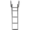 Amarine Made 4 Step Pontoon Boat Ladder Stainless Steel Telescoping