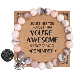 YELUWA I Love You 100 Language Bracelet for Girlfriend/Soulmate/Happy Anniversary/Birthday Girl/You Are Fantastic, Birthday, Valentine's Day for Your Women Girls Wife, Stainless Steel, Bead