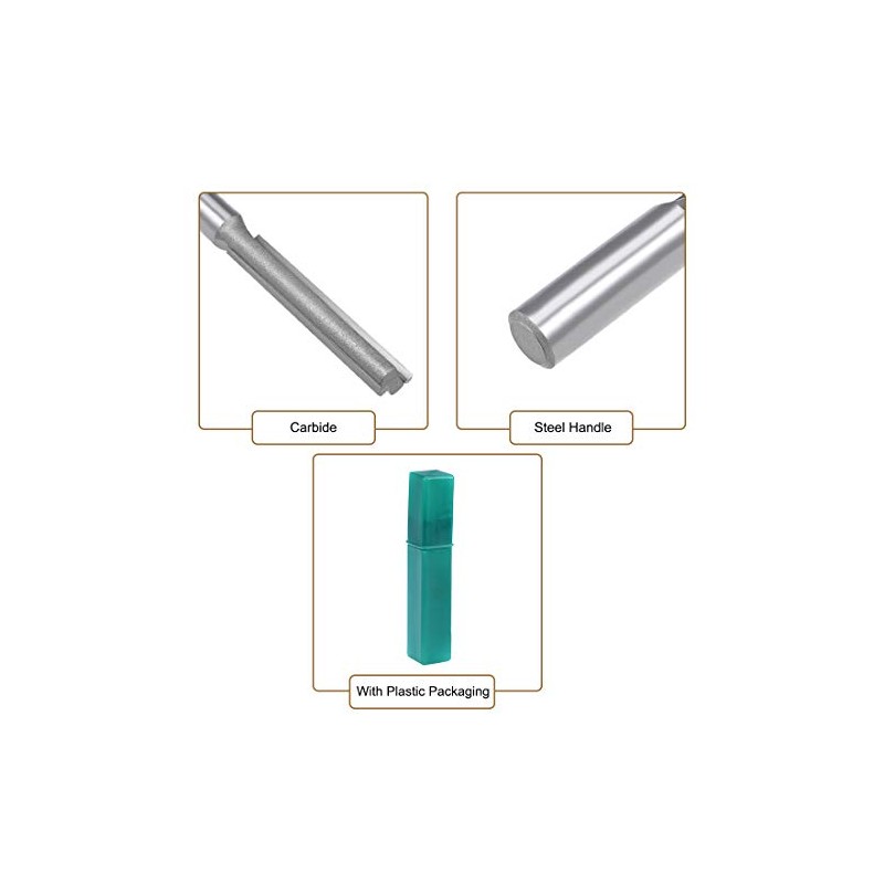 sourcing map Router Bit 1/2 Shank 1/2 inch Cutting Dia.