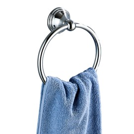 Towel Ring for Bathroom, Chrome Hand Towel Holder 1 Pack, Bathroom Accessories and Towel Racks for Bathroom Wall