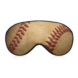 NAWFIVE Sleep Mask Worn Baseball Close Up Light Blocking Eye Mask for Sleeping with Adjustable Strap, Soft Eye Sleep Shade Cover for Men Women