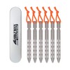 Tripmas Ultralight Titanium Tent Stakes - Anticorrosive Tent Pegs V-Shaped