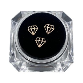 Marsrut- “Kit Profesional de Adorno de Gema de Dientes Dentales/Espárragos Blanqueadores Dientes con Cristal Dorado en Forma de Diamante